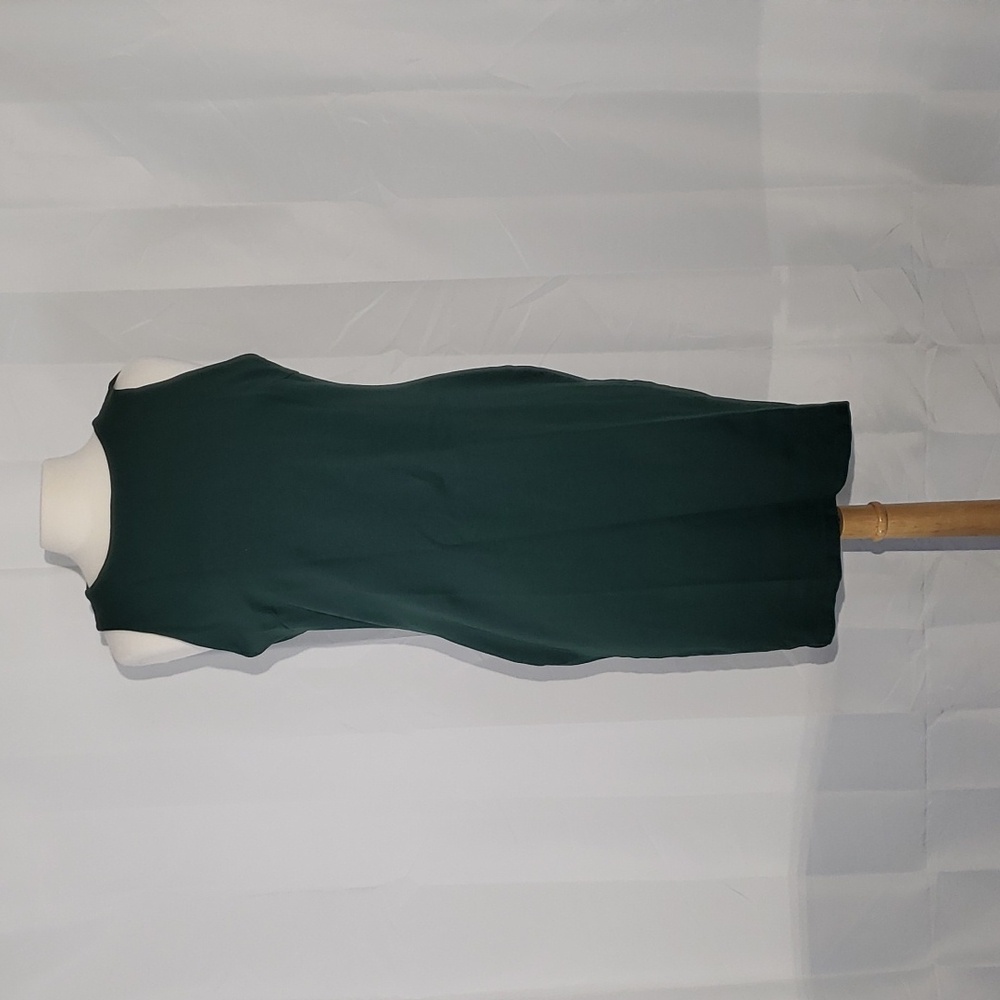 Vintage Fashion Nova emerald green sleeveless midi dress size 1X made in USA